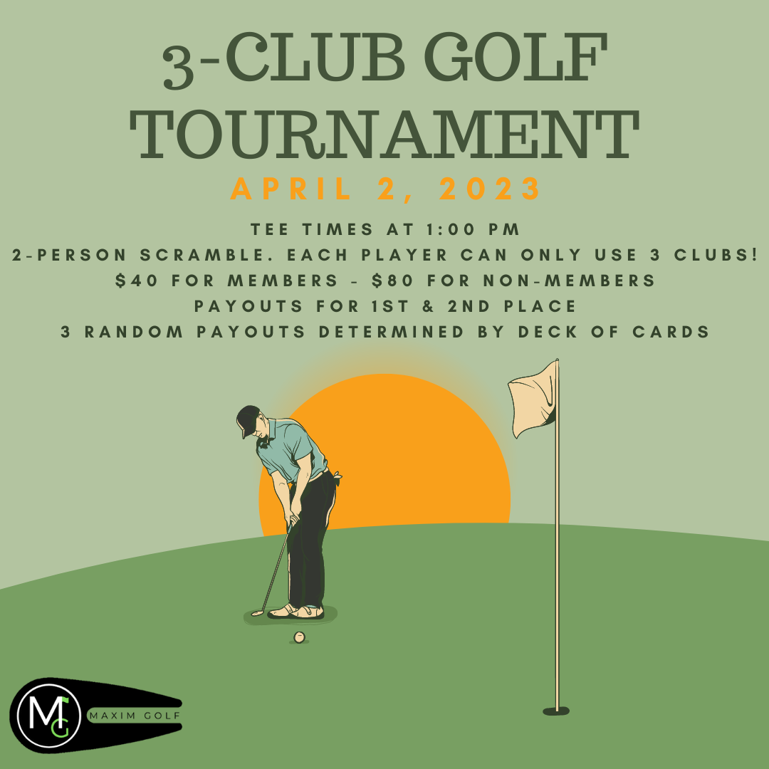 3 club golf Tourney
